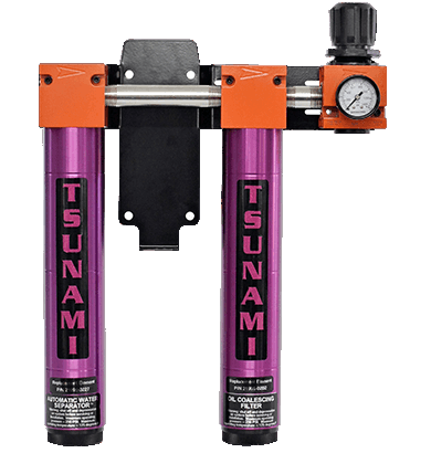 Tsunami 2-Stage Filter Package with Regulator Tsunami Air Dryer 2-Stage Filter Package