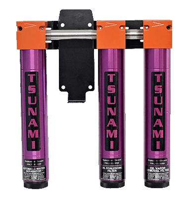 Tsunami 3-Stage Filtration Package Tsunami Air Dryer 3-Stage Package with Regulator